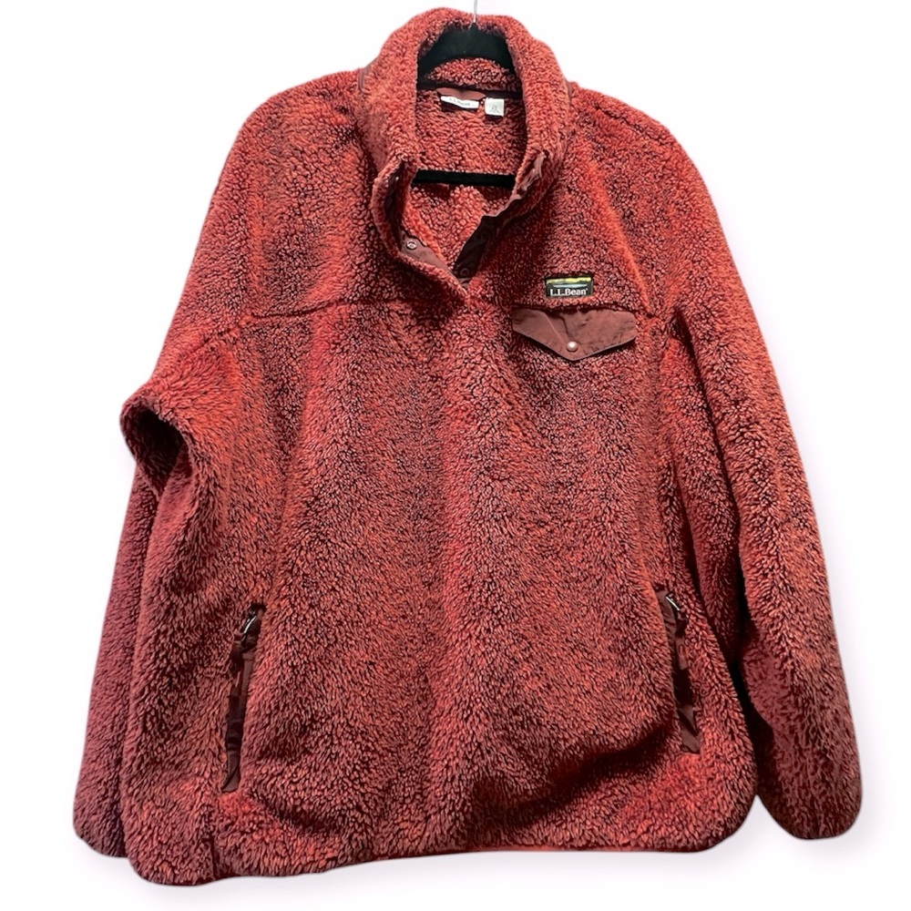 L.L.Bean Woman’s Hi-Pile Fleece Pullover- Size 2X